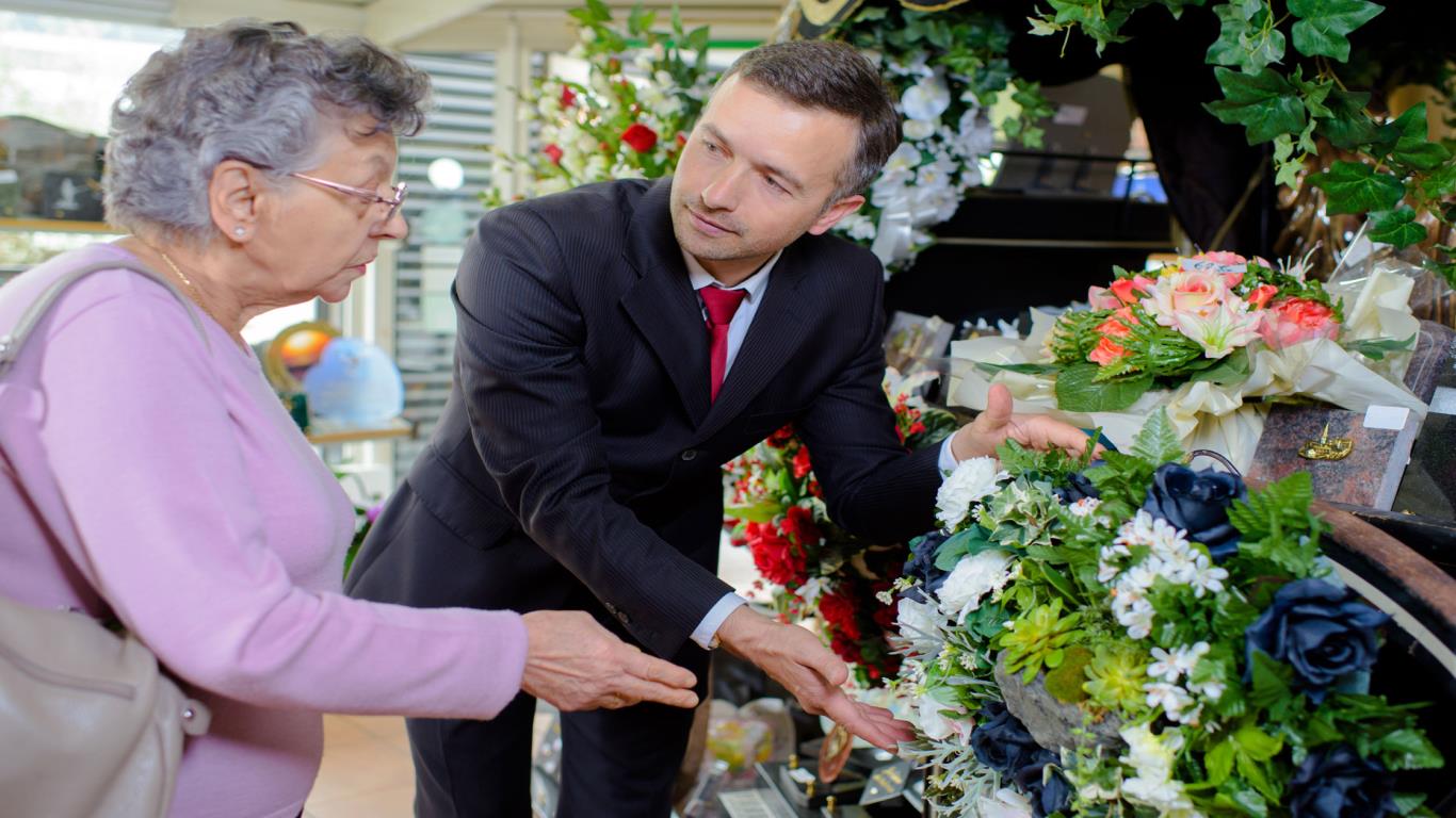 You shouldn't feel pressured to order flowers via the funeral director 